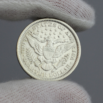 【 Estate-Sourced Coin 】1899 Silver Barber Quarter