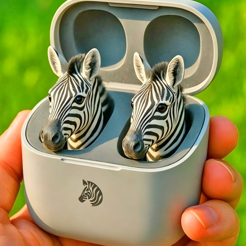 Cute Animal Shaped Bluetooth Earbuds-3D Stereo Animal Design | Wireless Earphones with Cartoon Charging Case