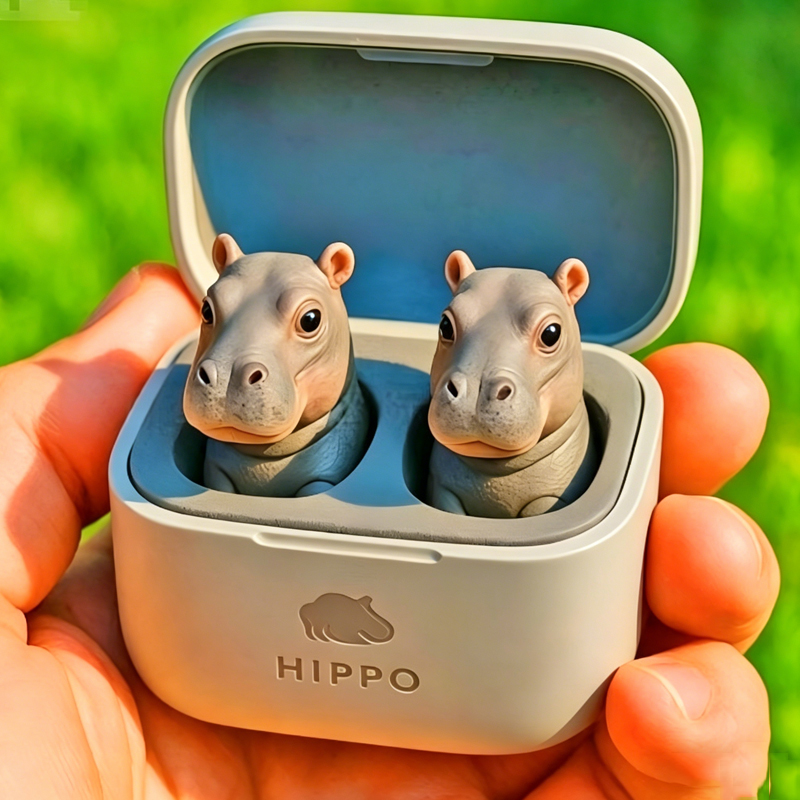 Cute Animal Shaped Bluetooth Earbuds-3D Stereo Animal Design | Wireless Earphones with Cartoon Charging Case