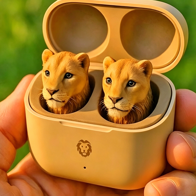 Cute Animal Shaped Bluetooth Earbuds-3D Stereo Animal Design | Wireless Earphones with Cartoon Charging Case