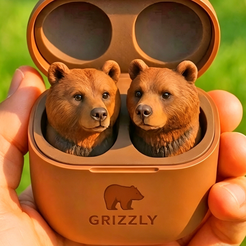 Cute Animal Shaped Bluetooth Earbuds-3D Stereo Animal Design | Wireless Earphones with Cartoon Charging Case