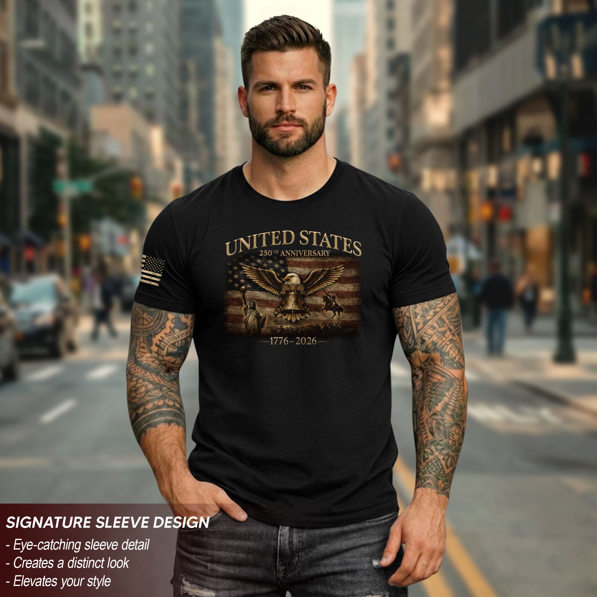 United States 250 Years of Freedom Shirt 1776 2026-Patriotic American Heritage