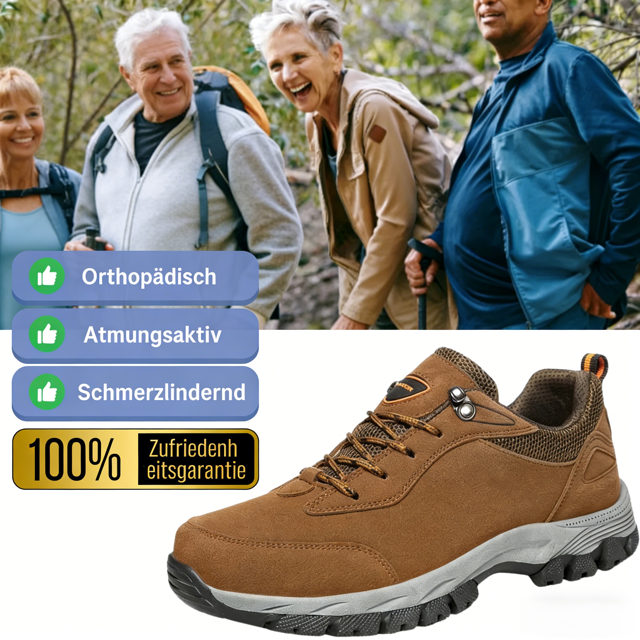 🔥Letzter Tag: 70 % Rabatt🔥 Herren-Wanderschuhe mit guter Fußgewölbeunterstützung – atmungsaktiv für den Outdoor-Bereich, bequeme orthopädische Laufschuhe