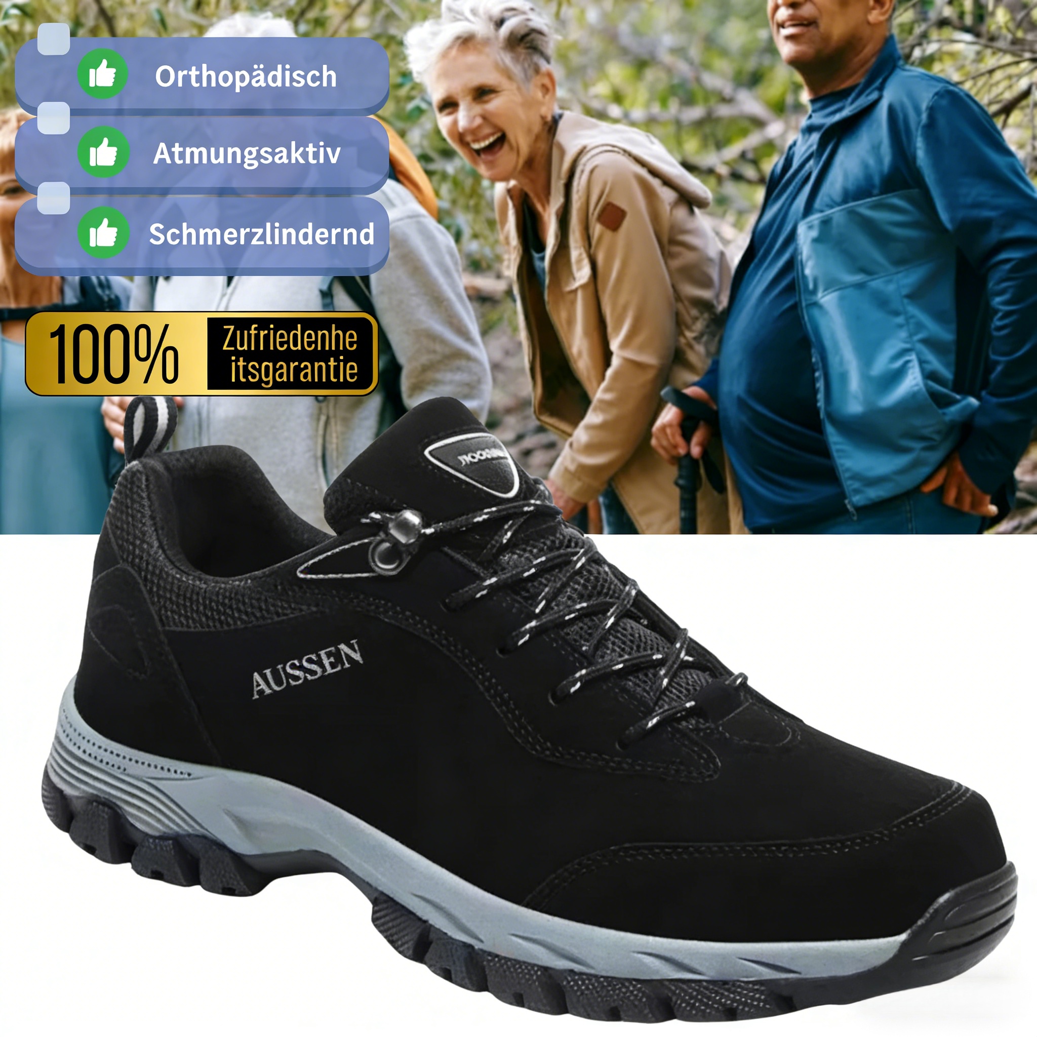 🔥Letzter Tag: 70 % Rabatt🔥 Herren-Wanderschuhe mit guter Fußgewölbeunterstützung – atmungsaktiv für den Outdoor-Bereich, bequeme orthopädische Laufschuhe