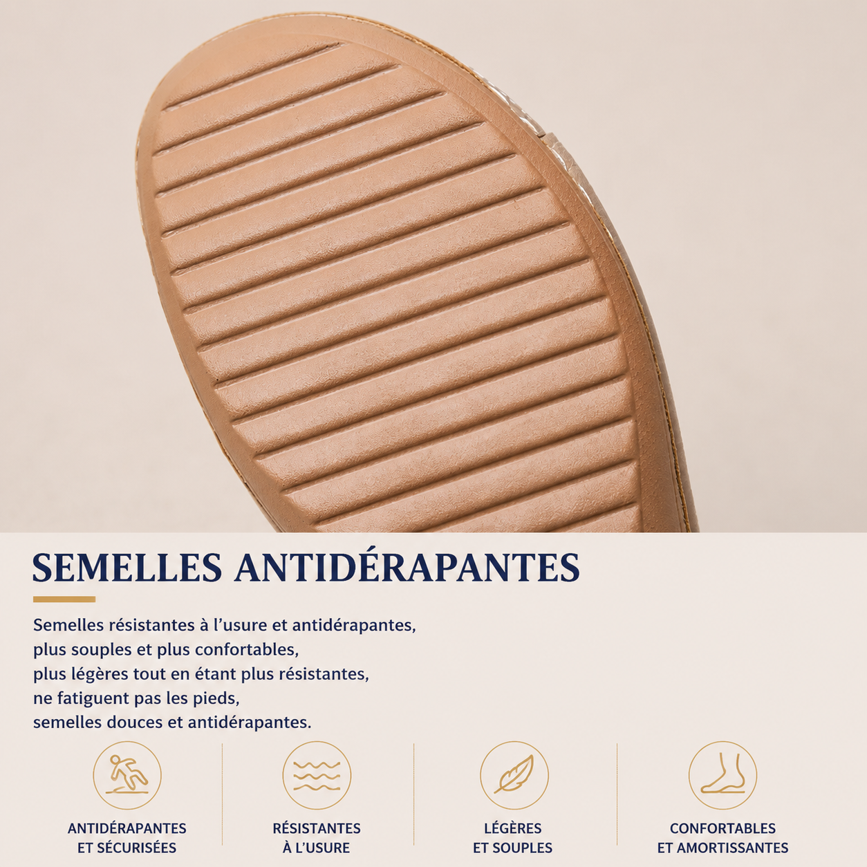🔥 DERNIER JOUR -70 % 🔥Sandales d'été décontractées en cuir avec coussin d'air pour femme