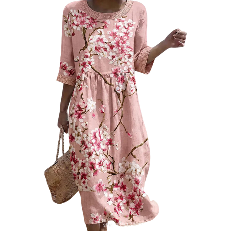 🌿 Das bestickte Leinen-Kleid: Zeitlose Eleganz für jeden Tag