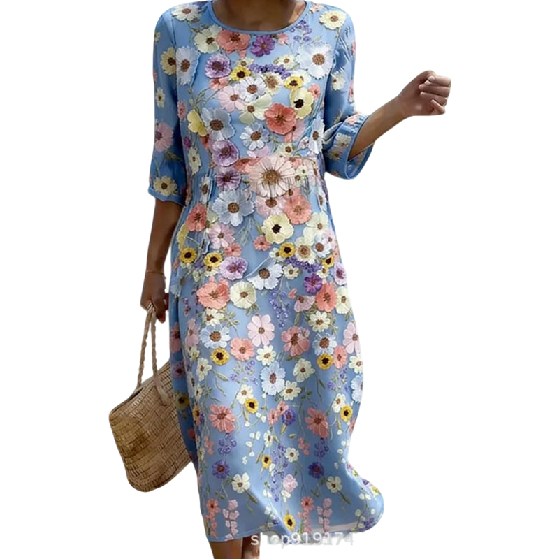 🌿 Das bestickte Leinen-Kleid: Zeitlose Eleganz für jeden Tag