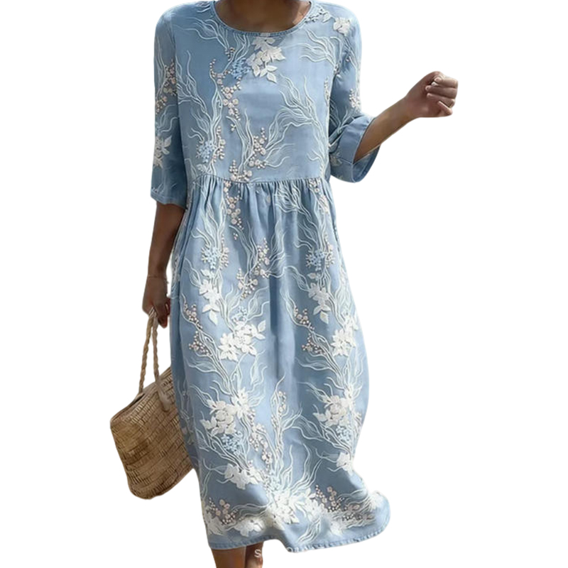 🌿 Das bestickte Leinen-Kleid: Zeitlose Eleganz für jeden Tag