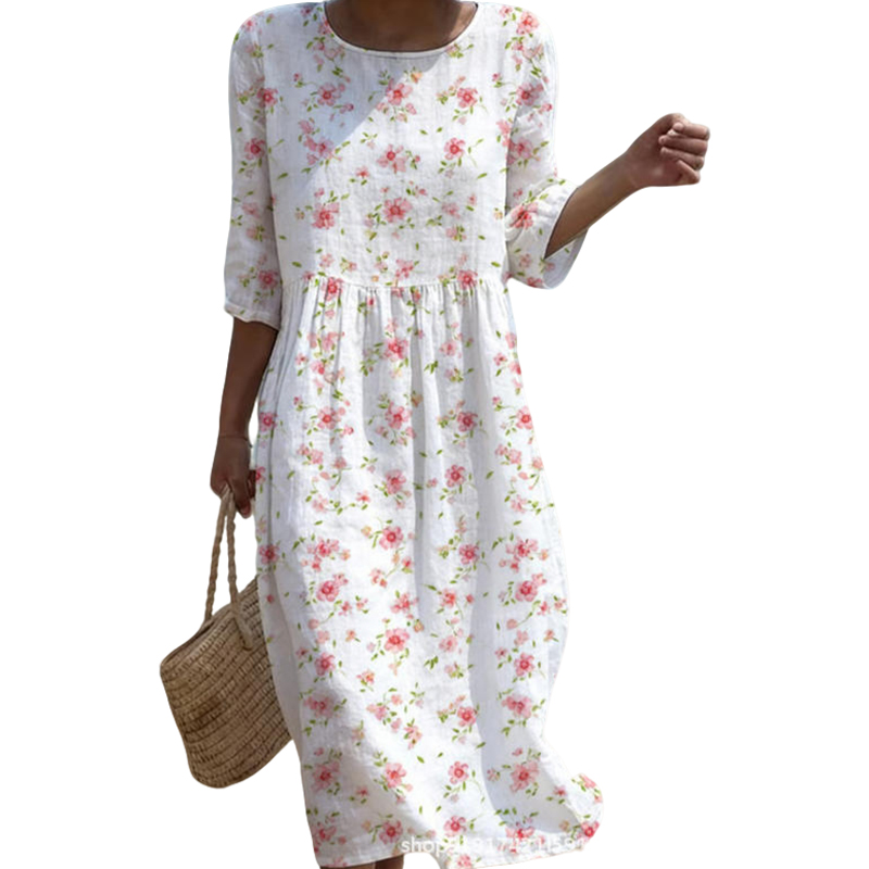 🌿 Das bestickte Leinen-Kleid: Zeitlose Eleganz für jeden Tag