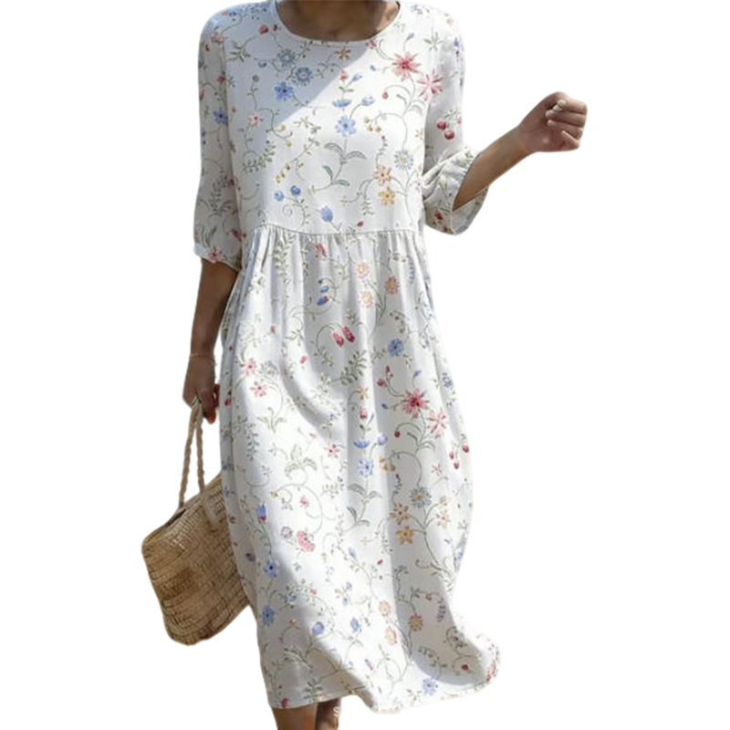 🌿 Das bestickte Leinen-Kleid: Zeitlose Eleganz für jeden Tag