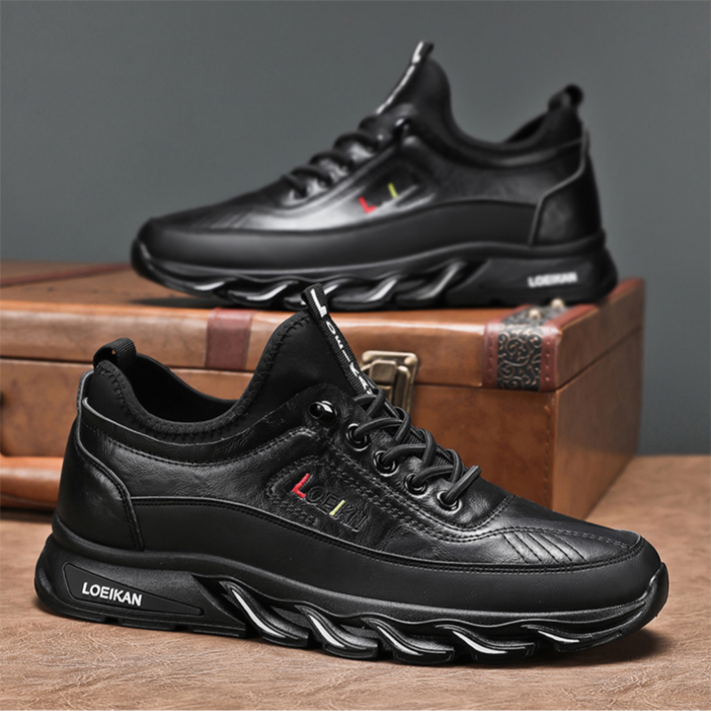 ⏰Limited Time Sale 70% OFF-Men's Casual Fashion Orthopedic Hiking Shoes – Anti-Puncture, Anti-Collision, Non-Slip Arch Support  Leather Outdoor Sports Shoes for All-Terrain Performance