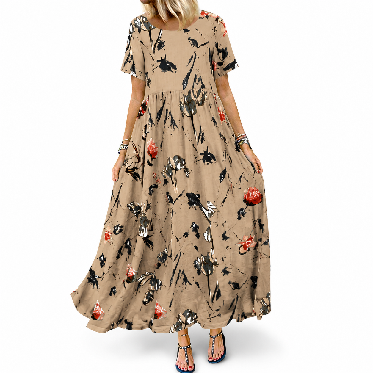 La robe fleurie décontractée qui donne du style sans effort 🌸