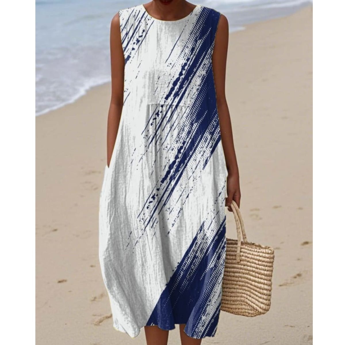 🌊 Das blau-weiße Blumenkleid: Dein Sommerbegleiter für jeden Tag