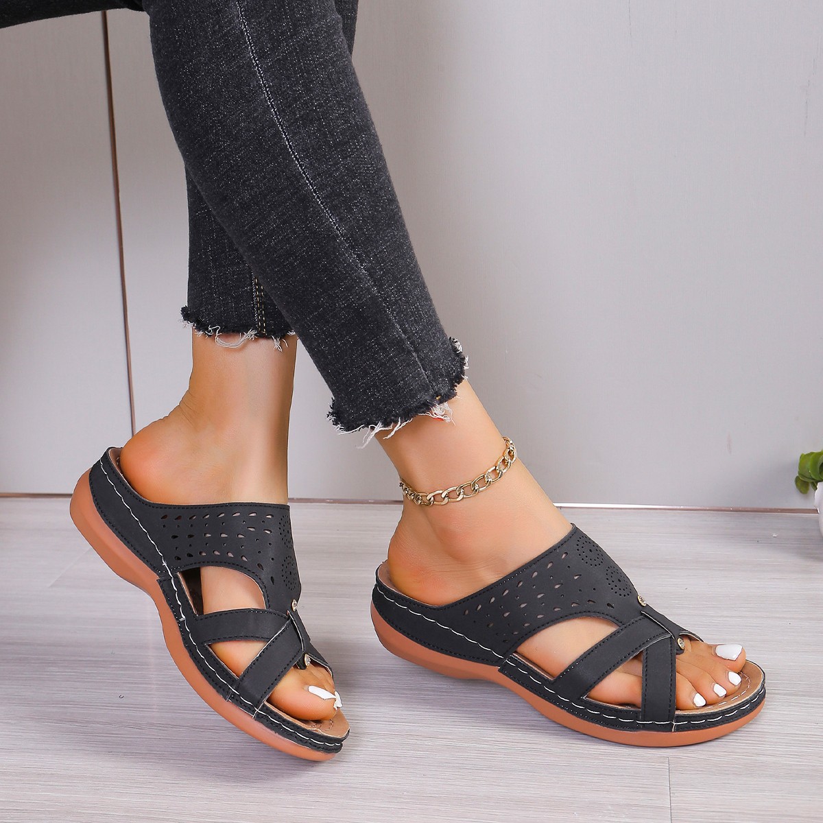 🔥 DERNIER JOUR -70 % 🔥 Sandales Orthopédiques Confort Femme – Soulagez Vos Pieds à Chaque Pas