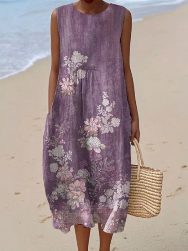 🌊 Das blau-weiße Blumenkleid: Dein Sommerbegleiter für jeden Tag