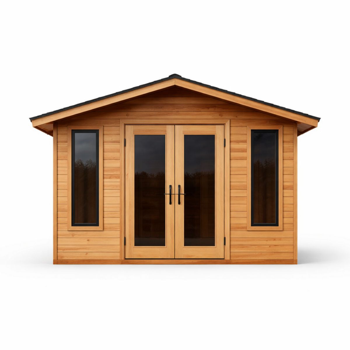 Gartenhaus aus Zedernholz mit Glastüren 300x250x250 cm