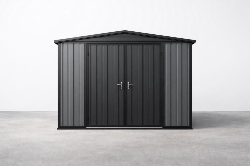 Geräteschuppen aus Stahl Anthrazit 300x200x190cm