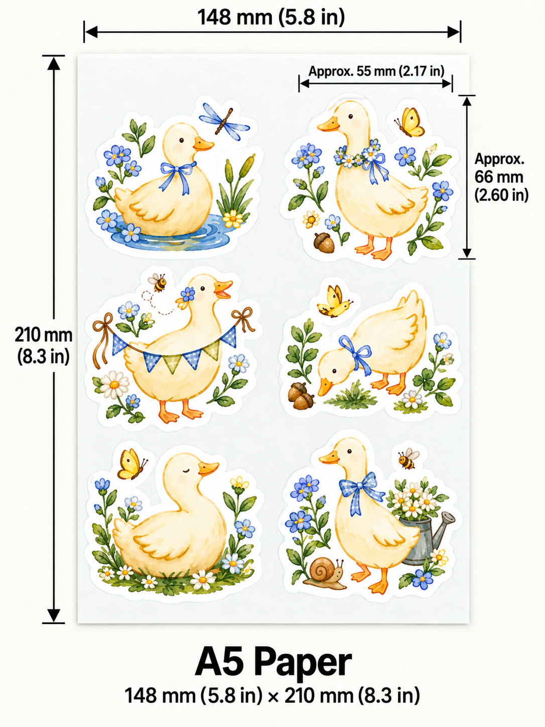 Garden Duck Stickers