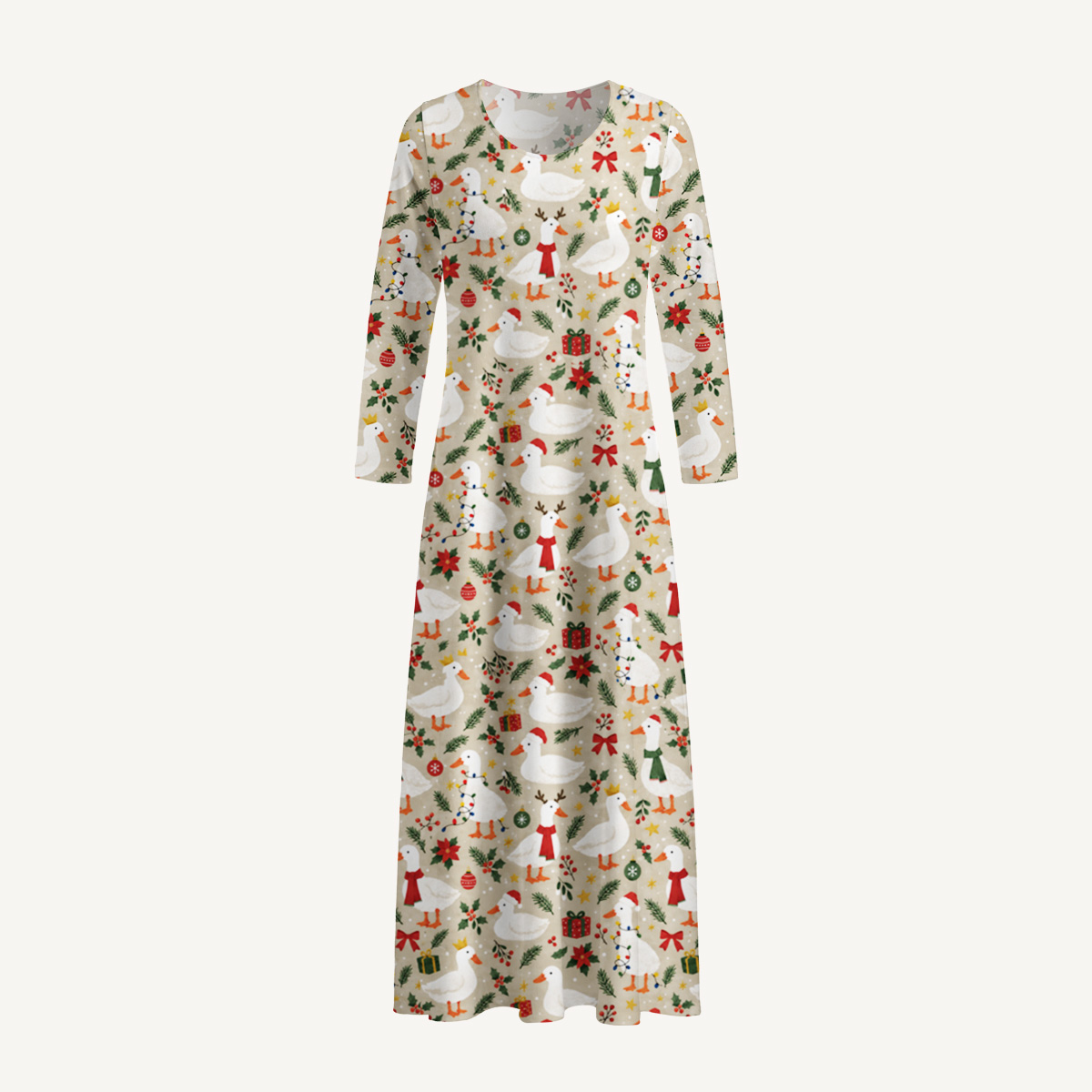 long sleeve maxi dress christmas Merry Geese Print Soft-Touch Stretch Knit with Pockets Sale long sleeve maxi dress party ZARA Black Fitted Knit Target gender:Female to piece for creating ModelE_Hoco