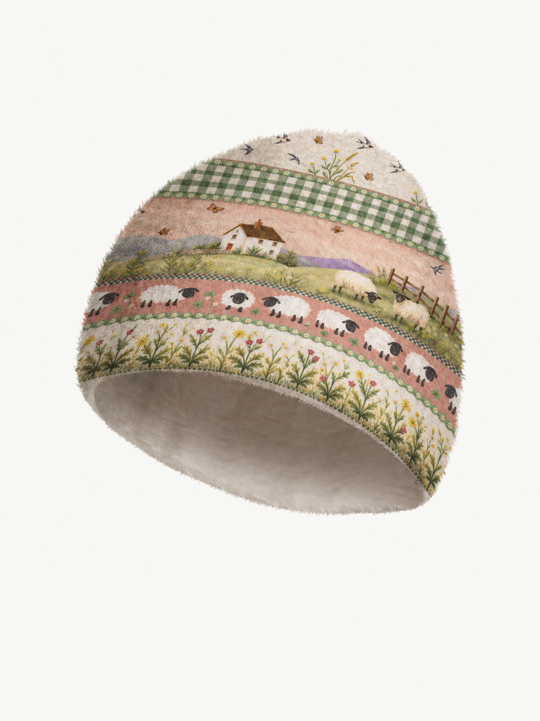 Pastoral Daydream Cottage Cozy Fuzzy Beanie