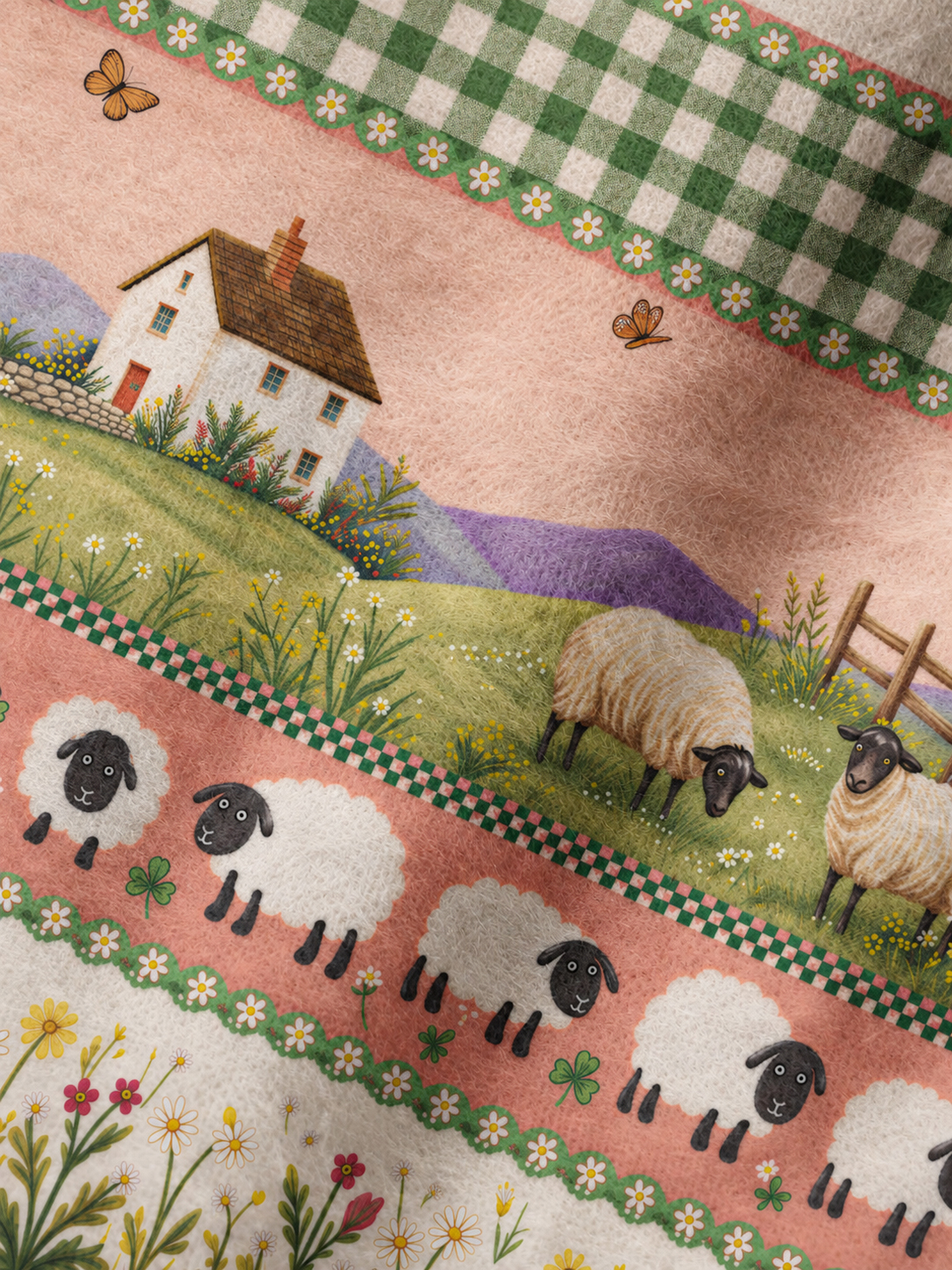 Pastoral Daydream Cottage Cozy Fuzzy Beanie