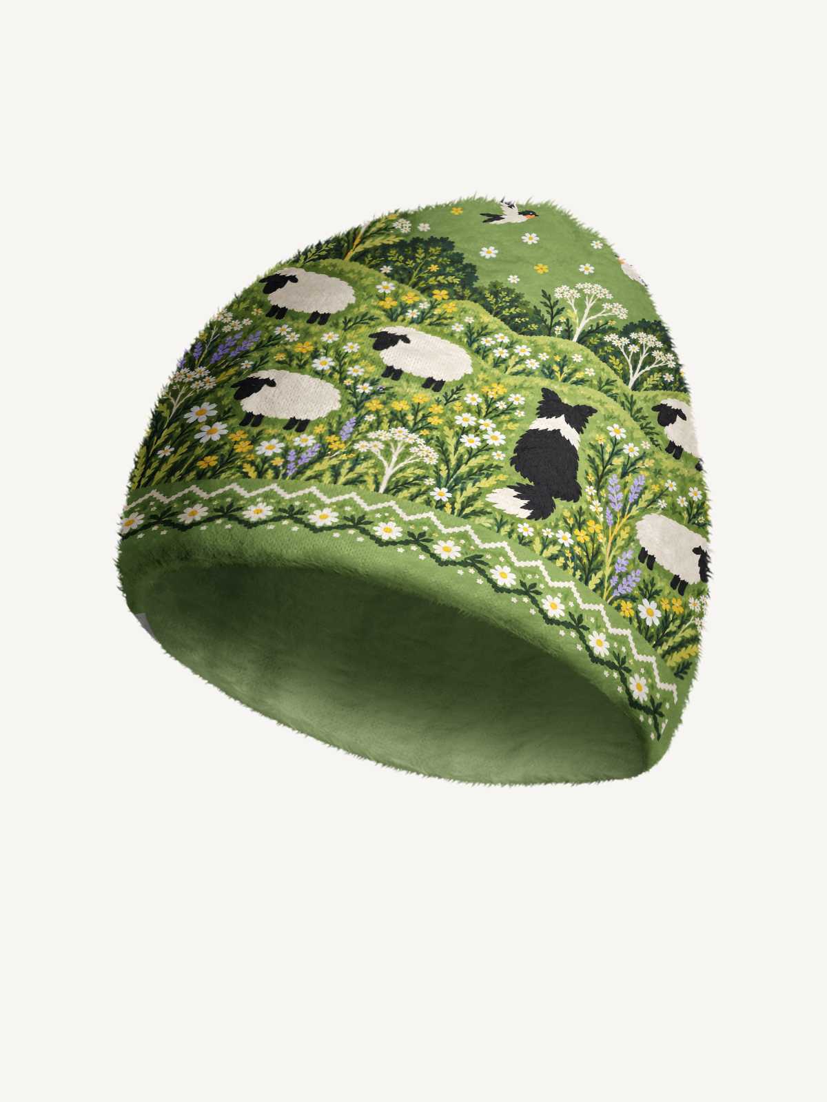 Sheep Herding Dog Cozy Fuzzy Beanie