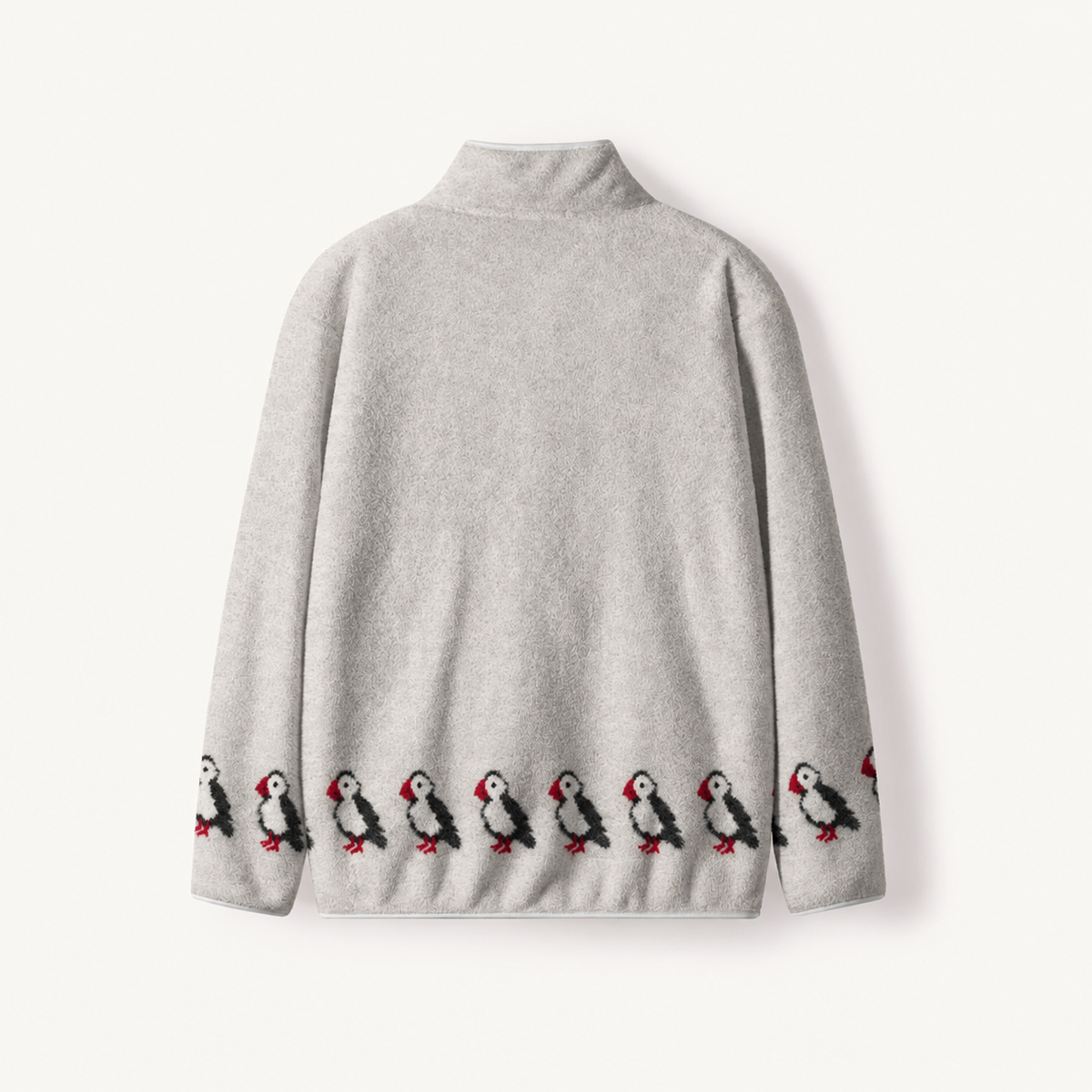 Little Puffin Parade Print Fleece Jacket