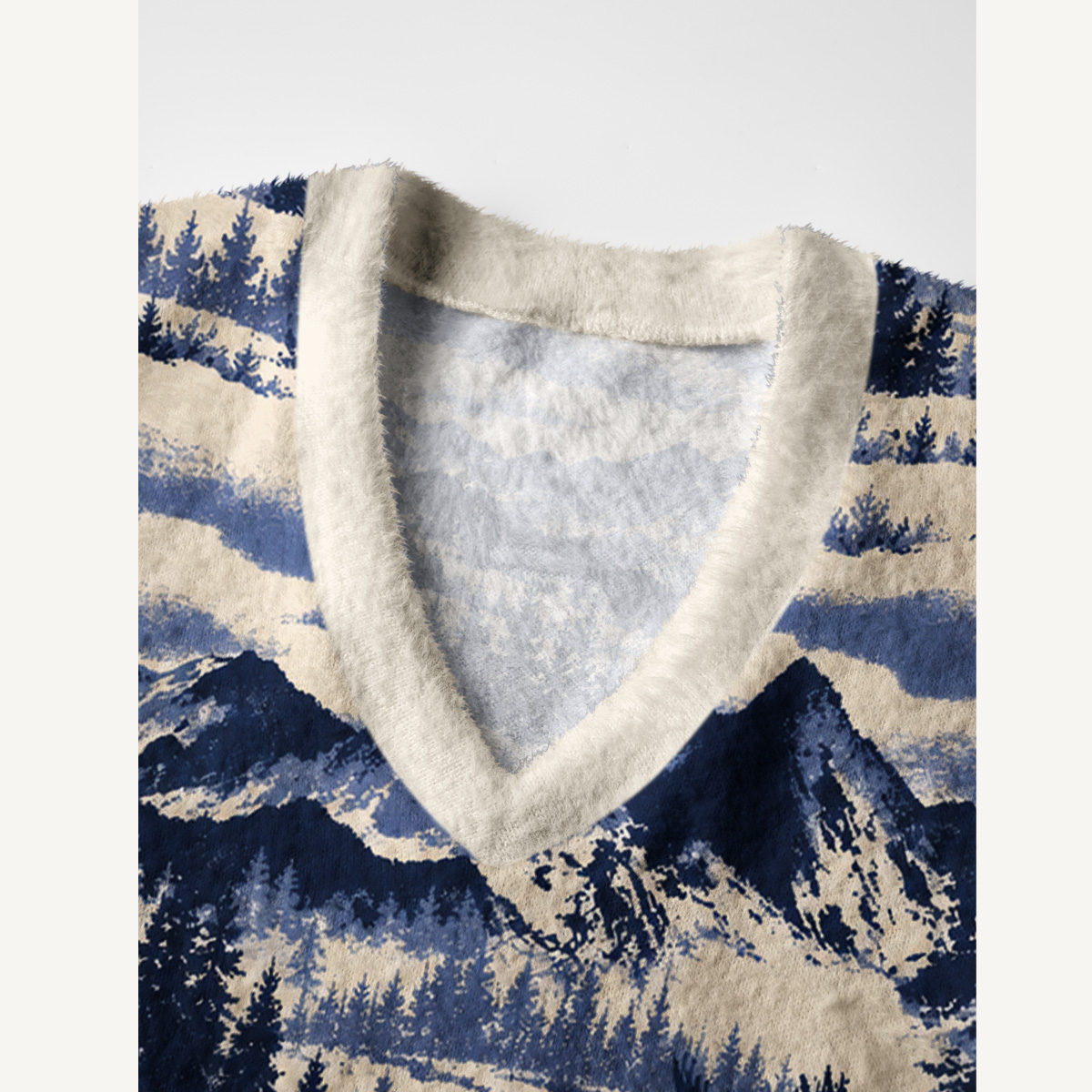 Indigo Ridge Range Print V-Neck Sweater Vest