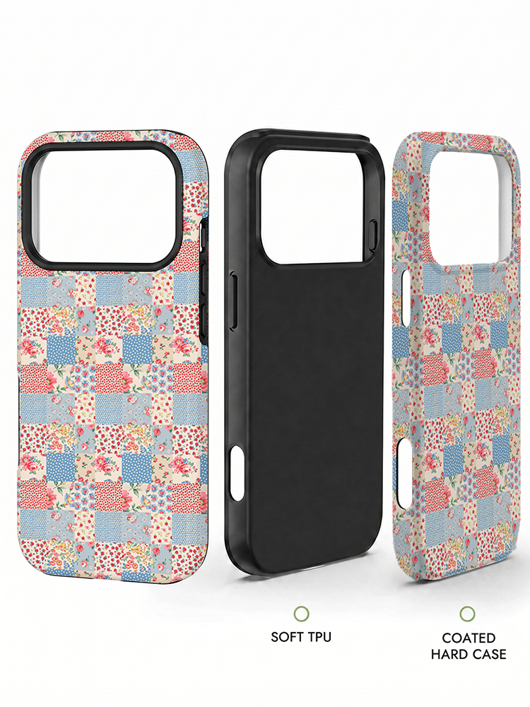 Pastel Patc Print Phone Case