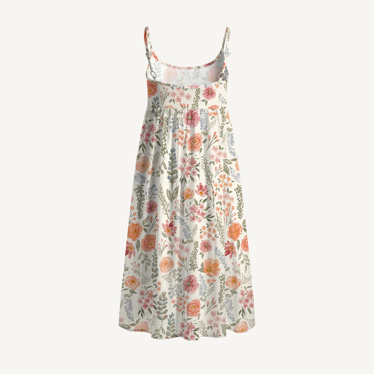 The Wild Flowers Print Spaghetti Strap Mini Dress