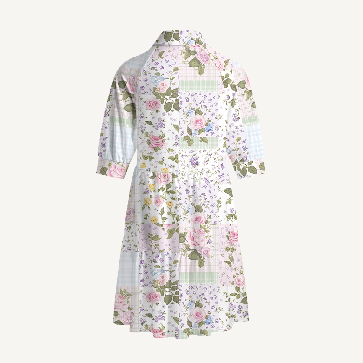 V Neck Collared Pastel Rose Mini Dress For Women With Pockets