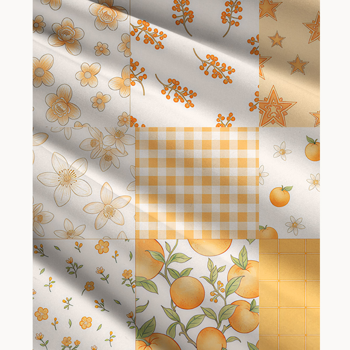 Lemon Sunshine Patchwork Print Convertible Maxi Skirt & Strapless Dress  