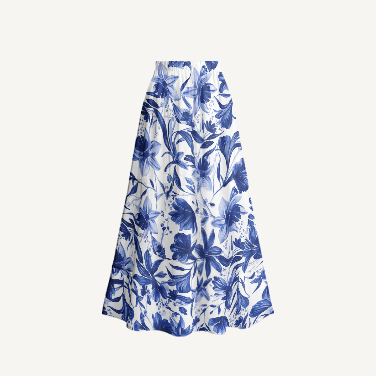 Blue Willow Bloom Ruffle One‑Piece Swimsuits Three Pieces Sets