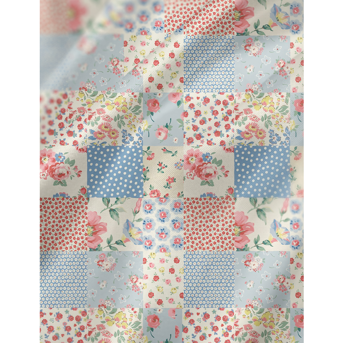 Pastel Patc Satin Cross Back Mini Dress