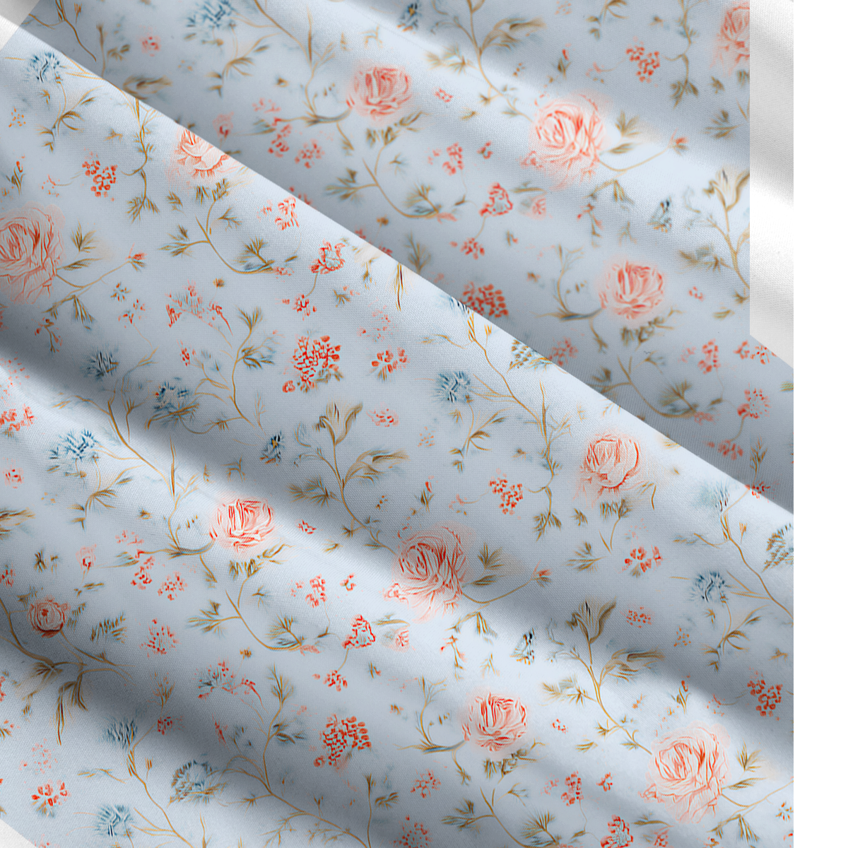 Square Neck Rosabelle Bloom Print Slip Dress