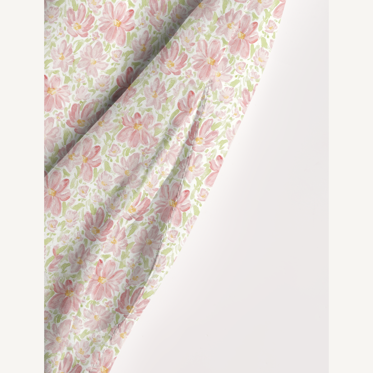 Square Neck Cosmos Flower Print Slip Dress