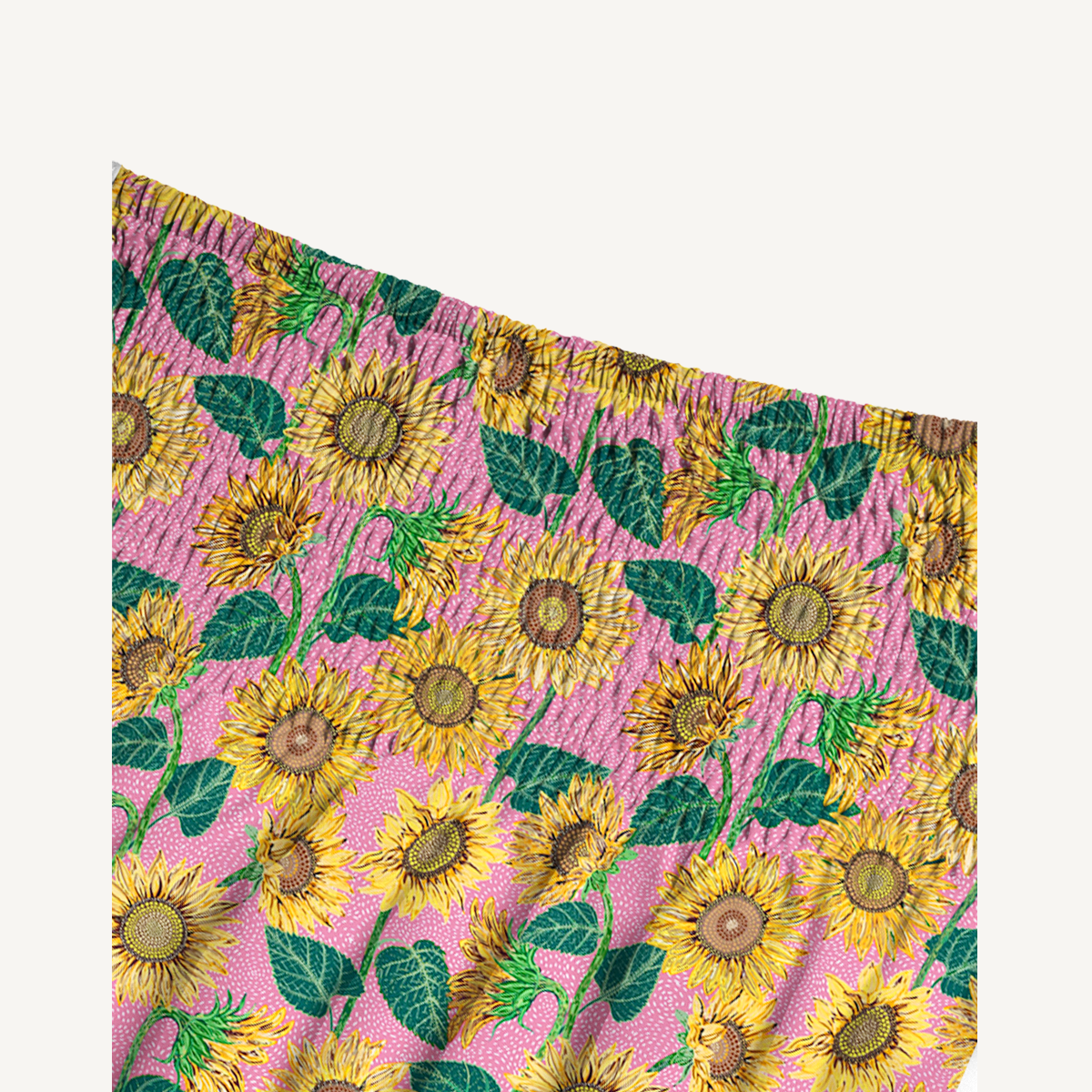 Vibrant Sunflower Floral Print Maxi Skirt