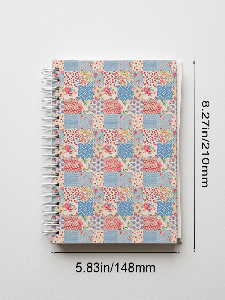 Pastel Patc Print A5 Spiral Notebook 
