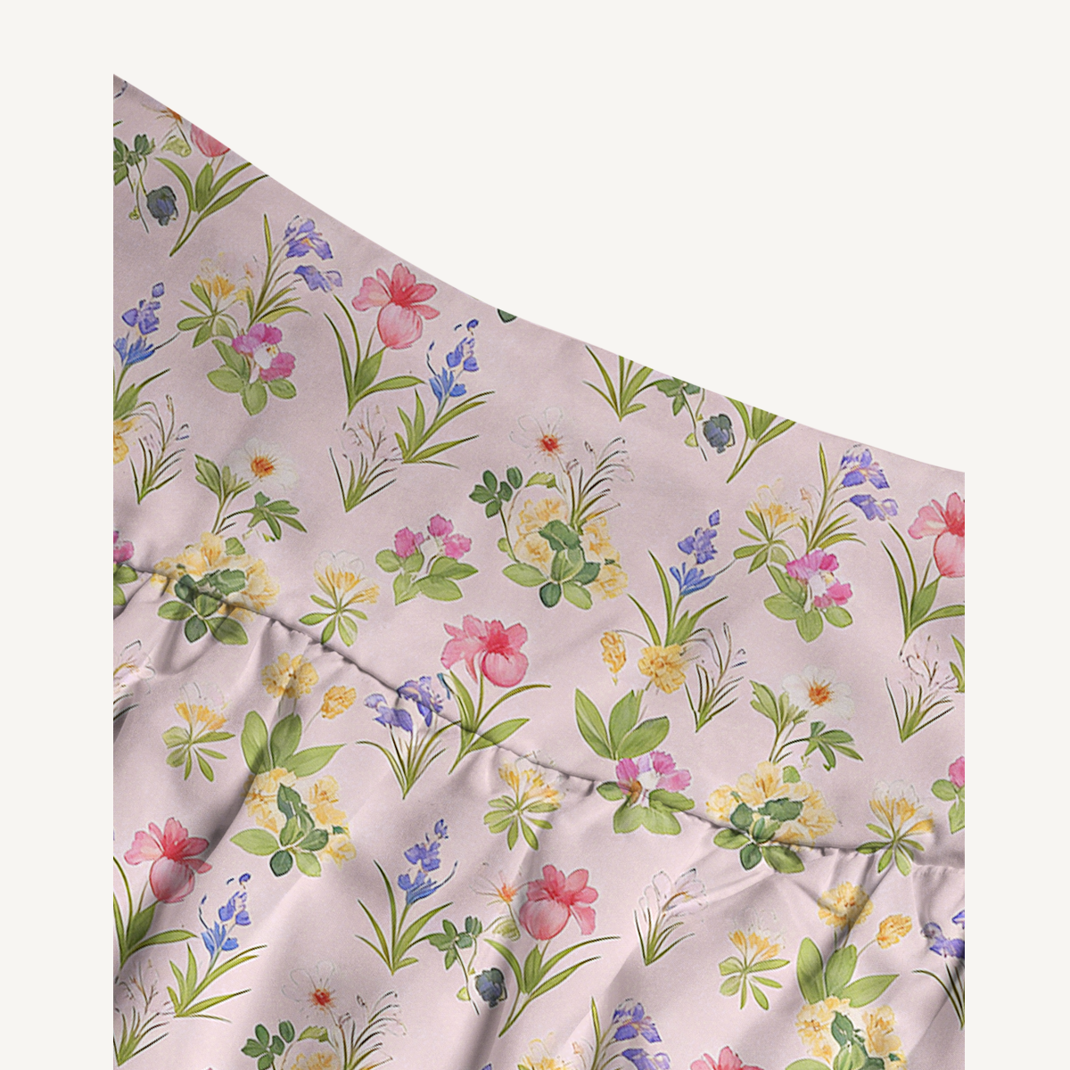 Delicate Blossom Print Maxi Skirt