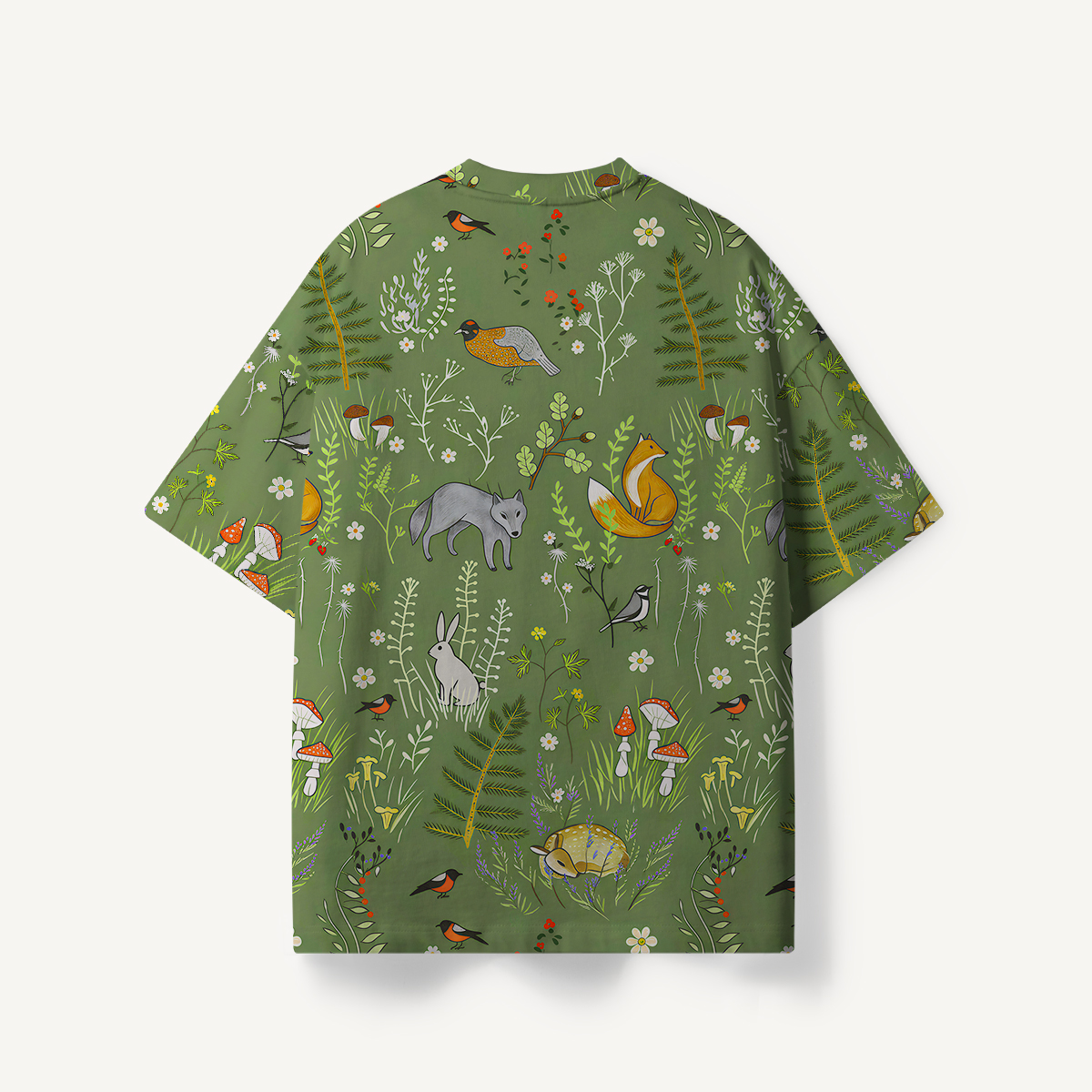 Whimsical Woodland Animals  print Premium Eco Tee