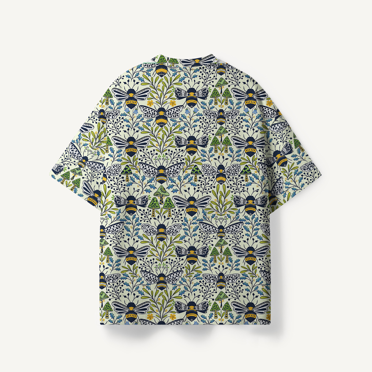 Botanical Bee Garden print Premium Eco Tee