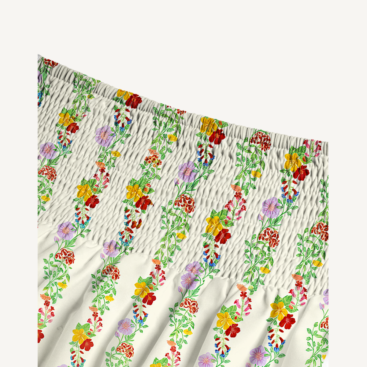 Elegant Blossom Trail Maxi Skirt