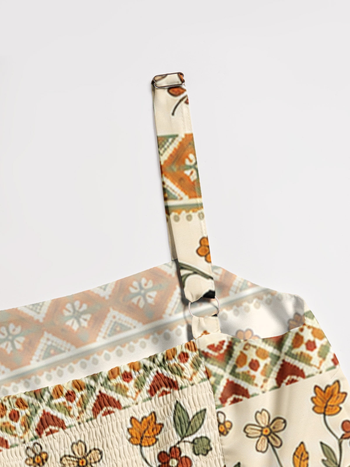Autumn Fair Isle Pumpkin & Black Cat Print Wide Straps Maxi Dress With Pockets
