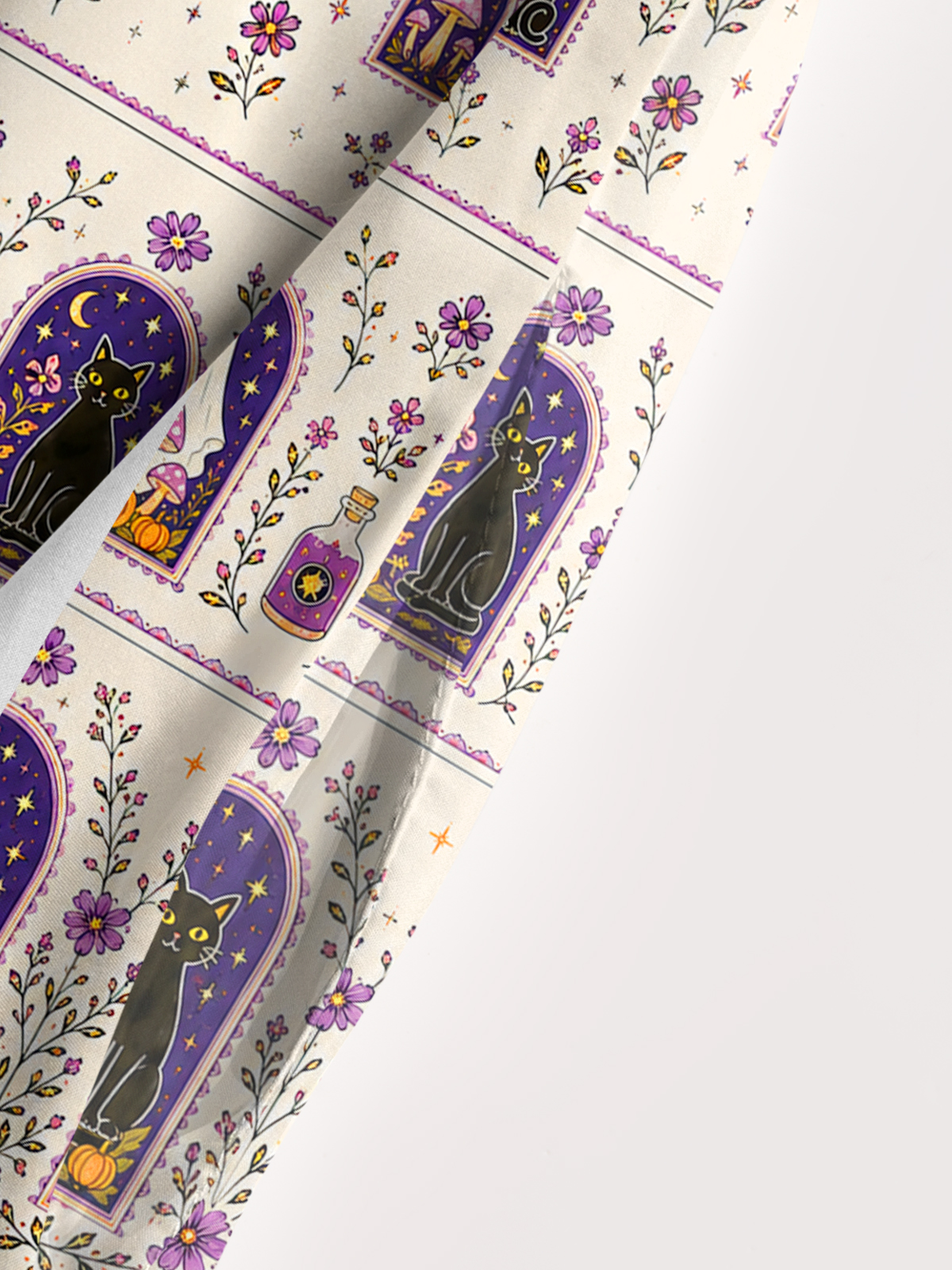 Moonlit Ghost Garden Print Wide Straps Maxi Dress With Pockets