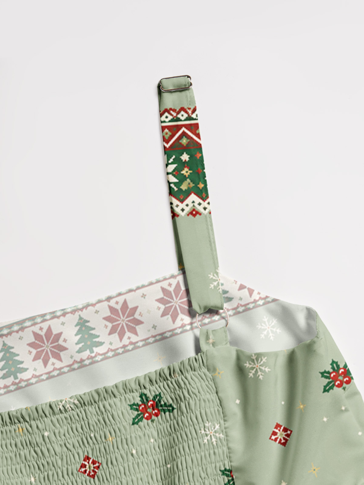 Tipsy Christmas Cat Wine Print Wide Straps Maxi Dress With Pockets