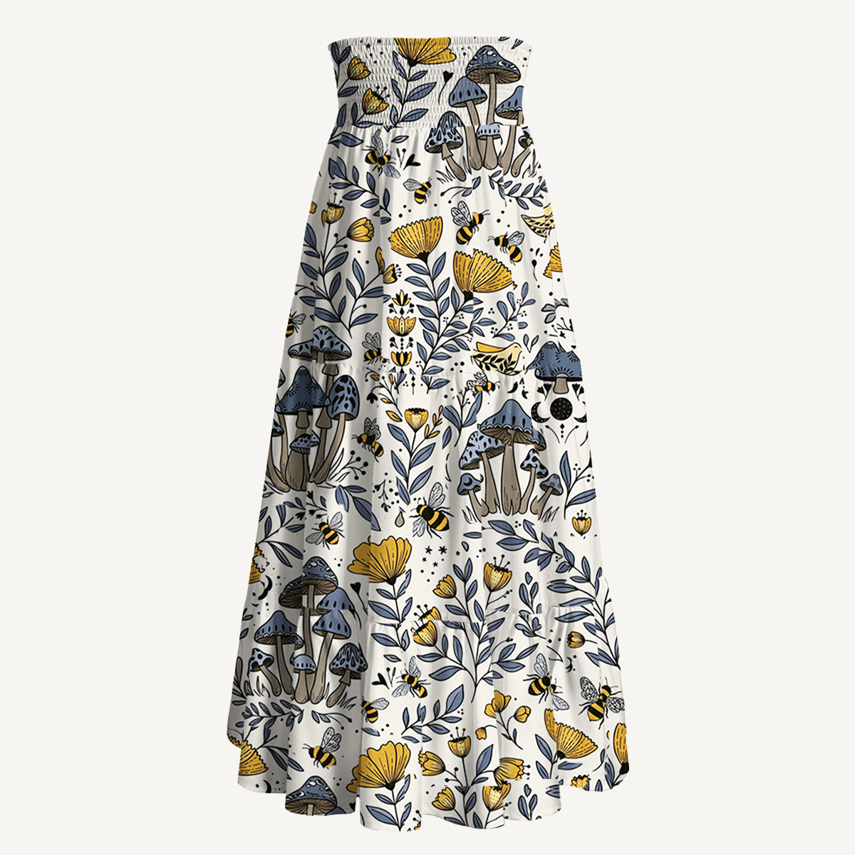 Bee Whisper Forest Print Convertible Maxi Skirt & Strapless Dress  
