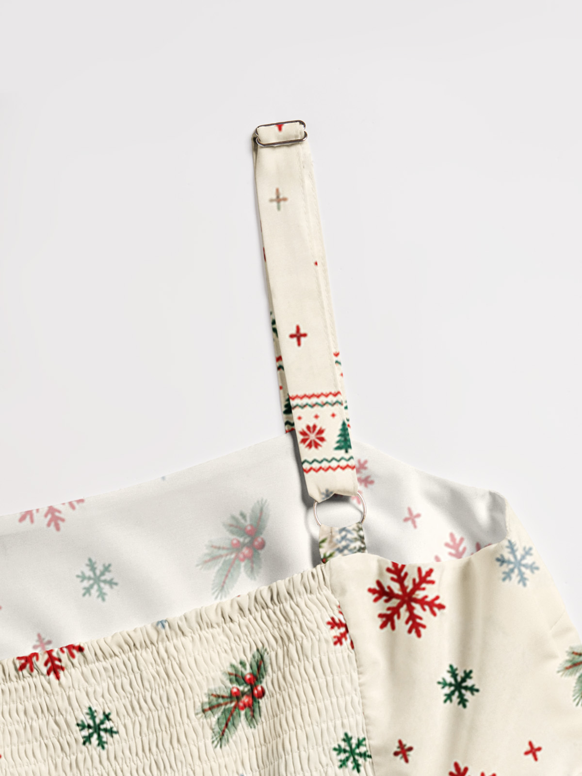 Cozy Christmas Farm Truck Cow Print Wide Straps Maxi Dress With Pockets