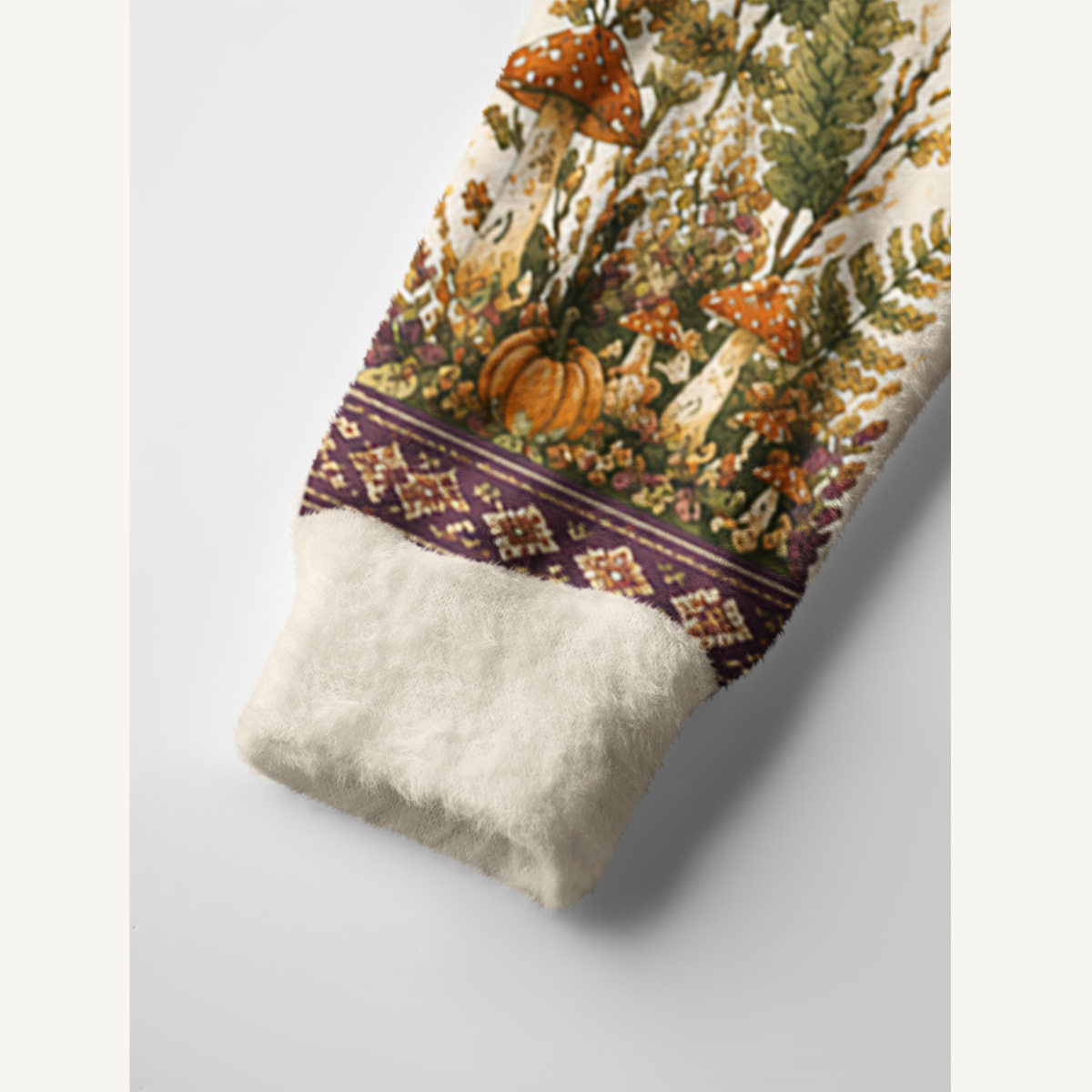 Autumn Forest Fox Pastoral Print Halloween Ugly Cardigan Sweaters