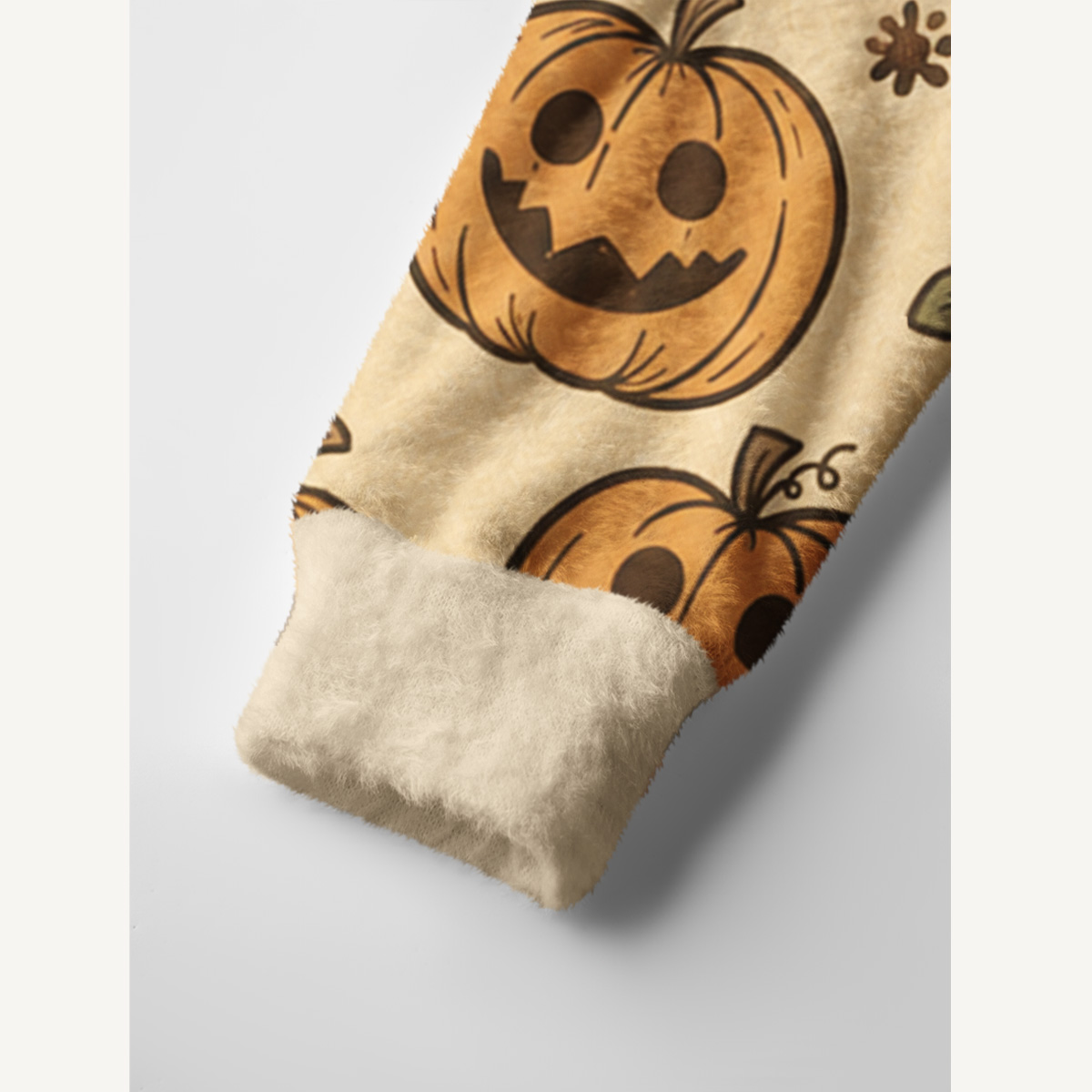 Vintage Halloween Paw Print Halloween Ugly Cardigan Sweaters