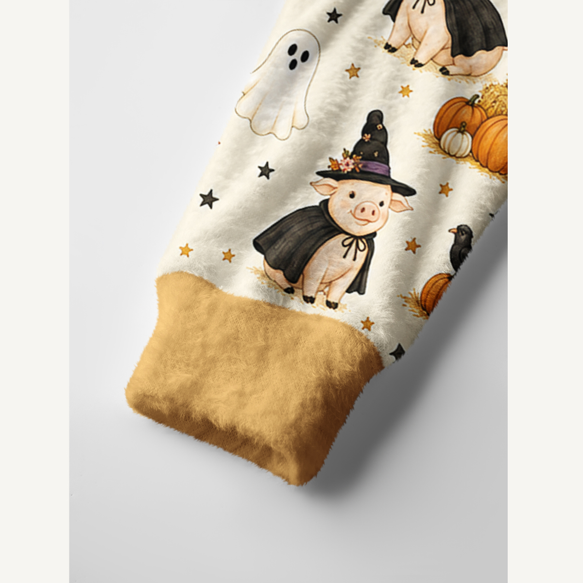 Halloween Farm Friends Print Ugly Cardigan Sweaters